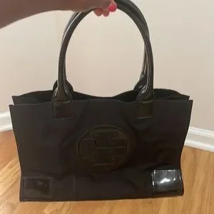 Tory Burch | Bags | Tory Burch Black Patent Nylon Mini